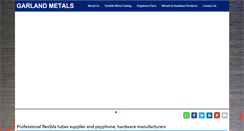 Desktop Screenshot of garland-metals.com
