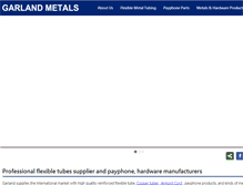 Tablet Screenshot of garland-metals.com
